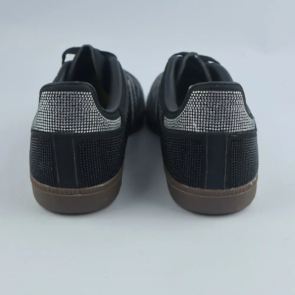 adidas Samba OG Rhinestone Black Silver Women's - IH9052 Size 11